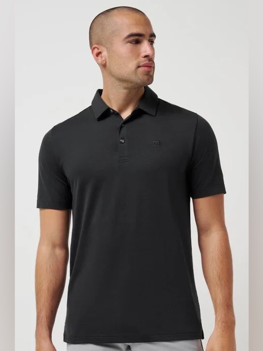Travis Mathew Men's Black Short-Sleeve Polo